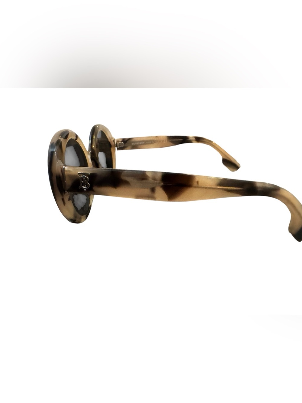 NEW IN BOX women’s BURBERRY 52mm Ella spotted horn Round Oversize Sunglasses - Picture 3 of 8